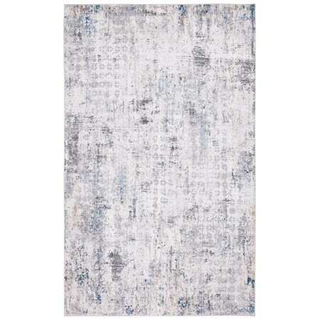 Safavieh 5 ft. 3 in. x 7 ft. 6 in. Vogue Power Loomed Blue & Gray Rectangle Area Rug VGE154M-5